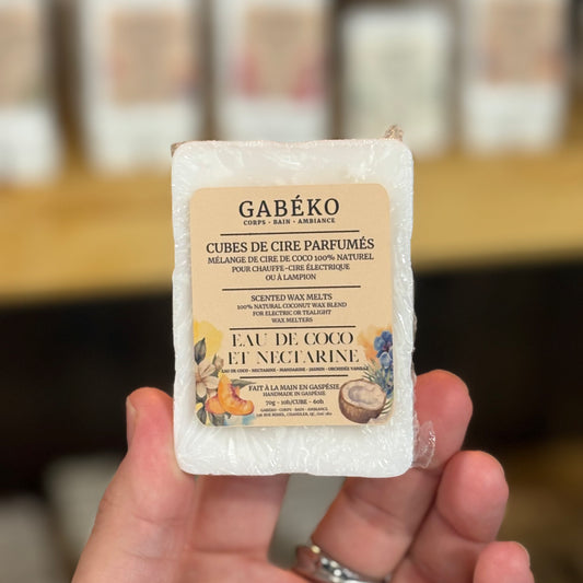 Cubes de cire parfumés - Eau de coco et nectarine