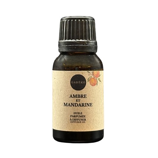 Huile parfumée pour diffuseur - Ambre et mandarine