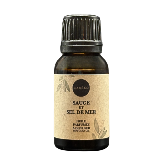 Huile parfumée pour diffuseur - Sauge et sel de mer