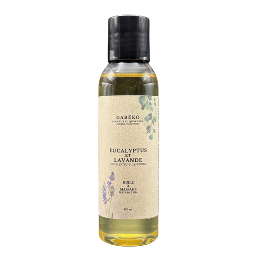 Huile à massage - Eucalyptus et lavande