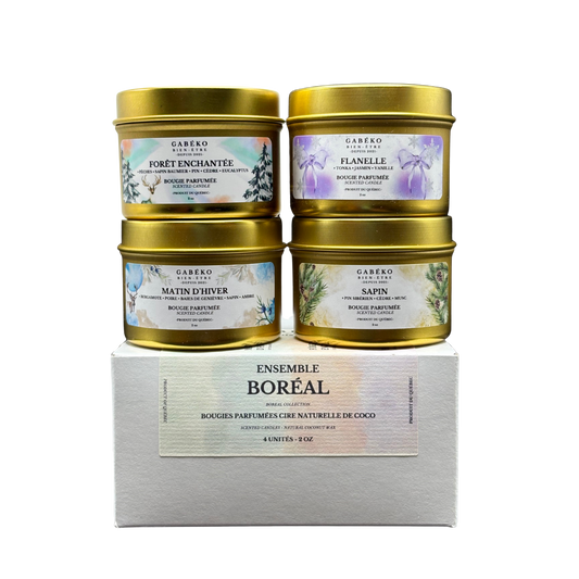Ensemble découverte 4 bougies 2oz - Ensemble Boréal