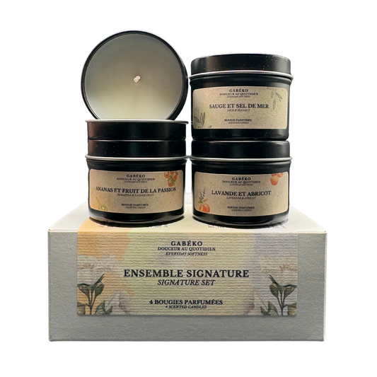 Ensemble découverte 4 bougies 2oz - Ensemble signature