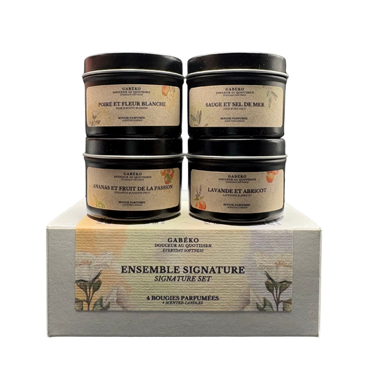 Ensemble découverte 4 bougies 2oz - Ensemble signature