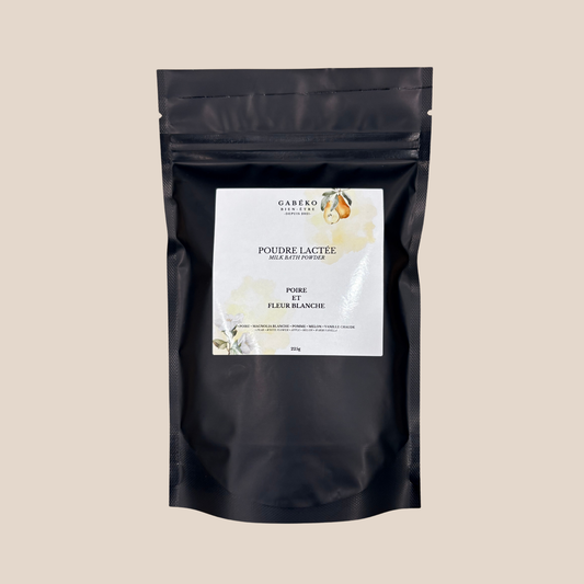 Poudre lactée - Poire et fleur blanche