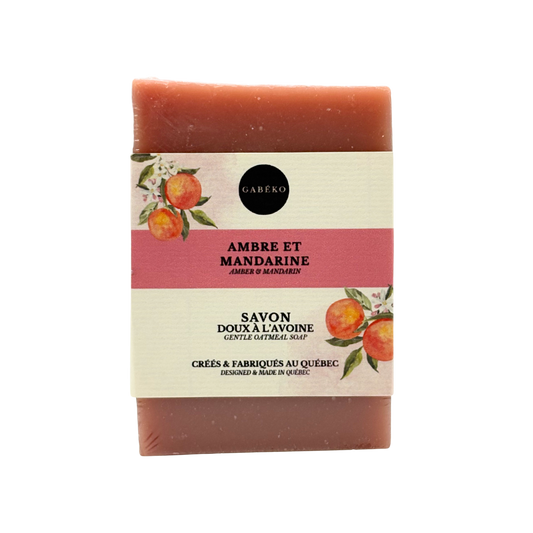 Savon - Ambre et mandarine