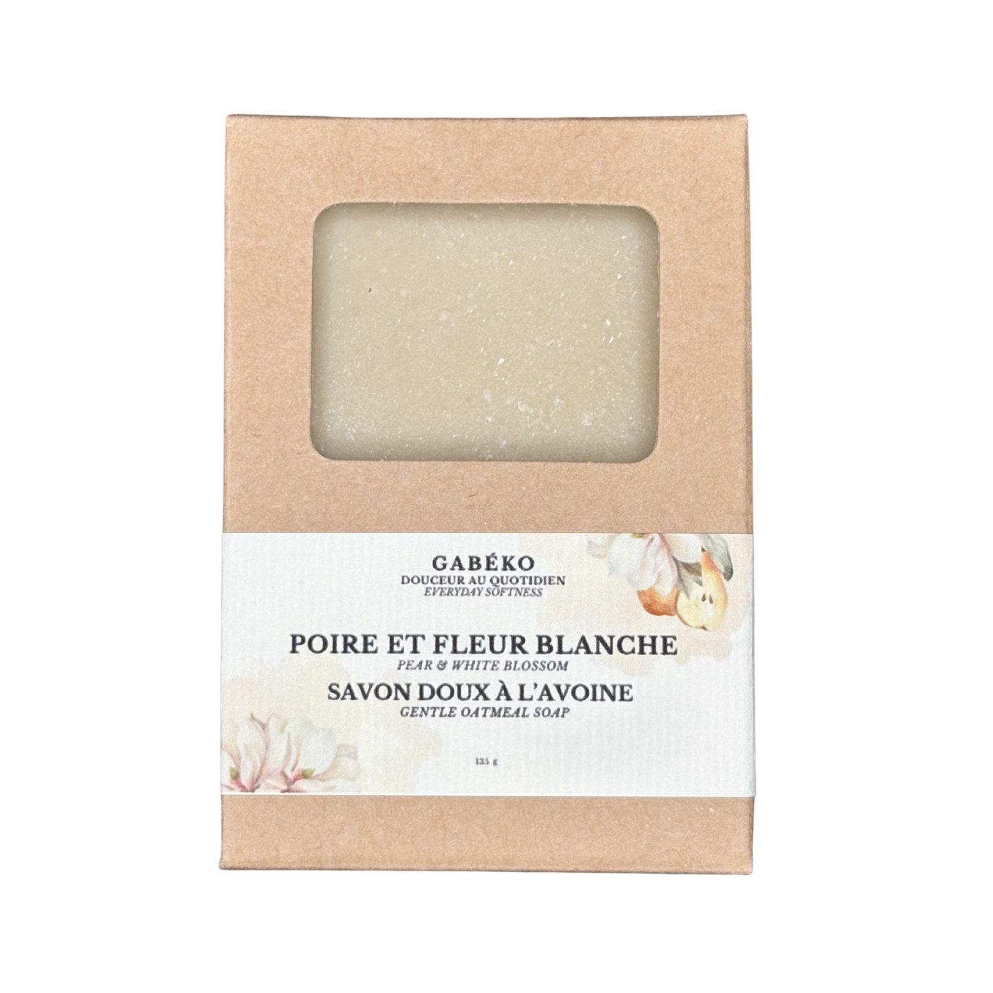 Savon - Poire et fleur blanche