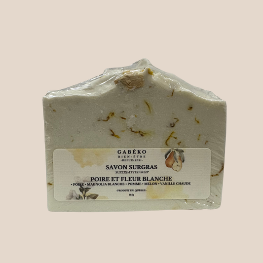 Savon - Poire et fleur blanche
