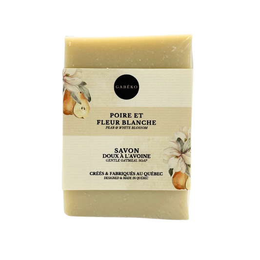 Savon - Poire et fleur blanche
