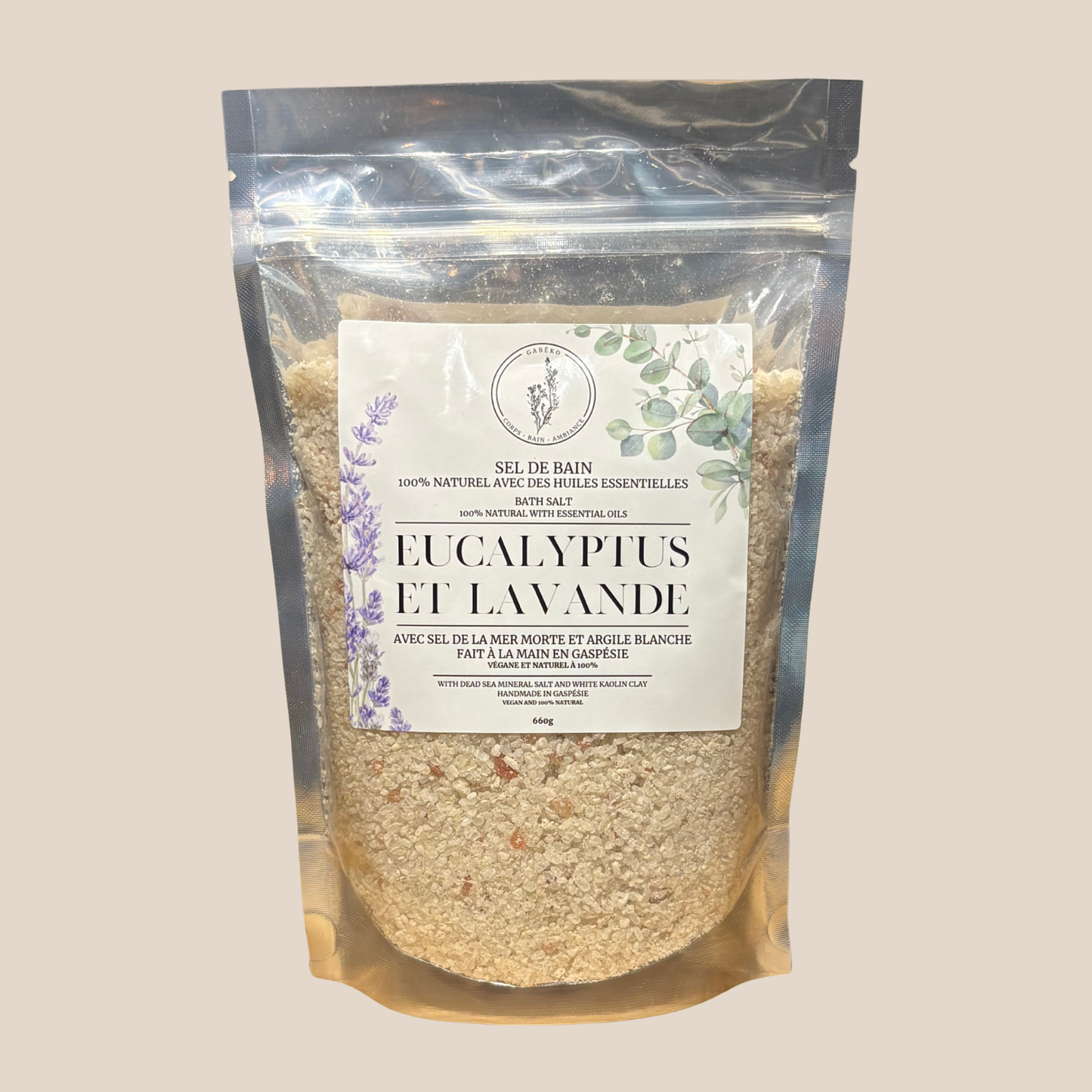 Sel de bain aux 3 sels - Eucalyptus et Lavande